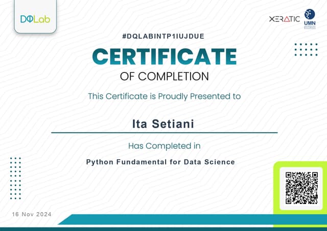 Python Fundamental for Data Science